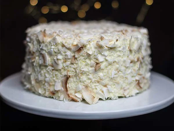 Toasted Coconut Cake (GF) House Cakes In Folsom, CA