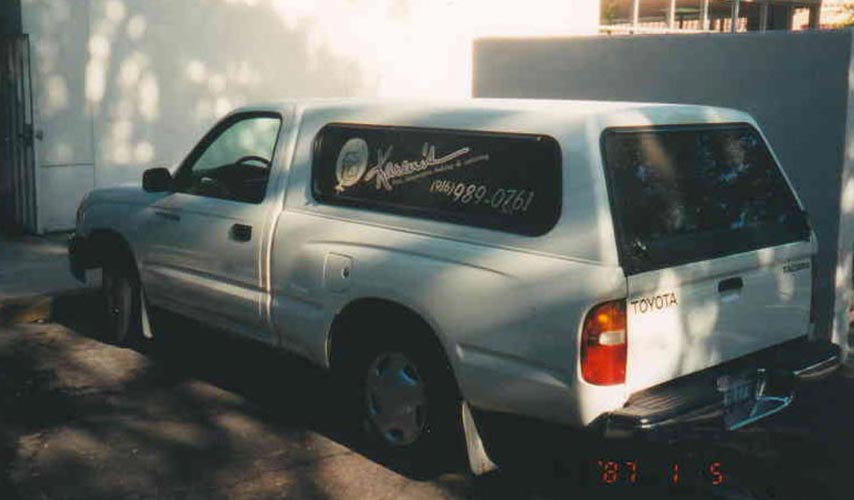 Our first company vehicle…still in service today!