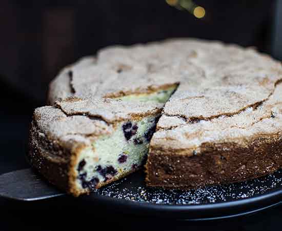 Blueberry Orange Low Fat Coffee Cake