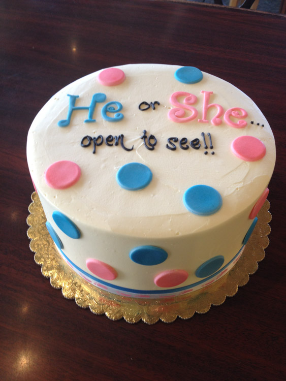 Gender Reveal Cake – Klein's Bakery & Café